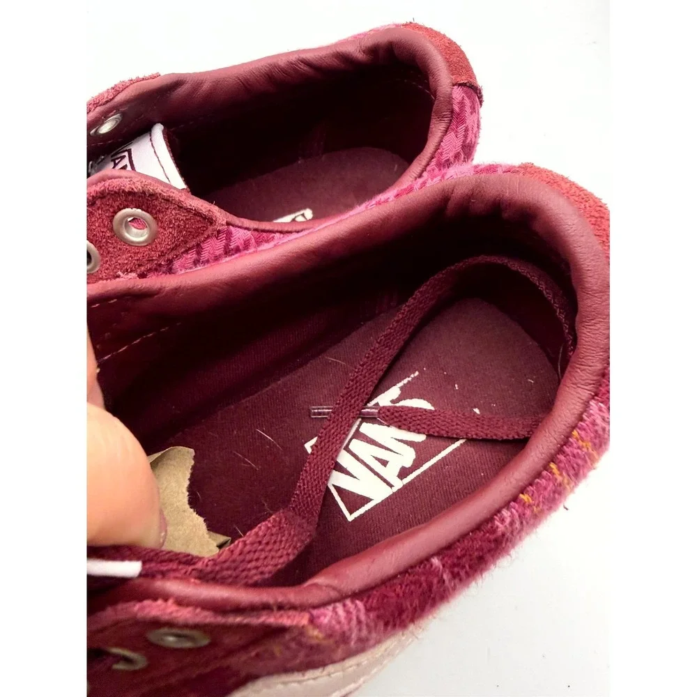 VANS Ward Platform Womens 9.5 Sneaker Plaid Mix Port‎ Low Top Skateboard Shoes